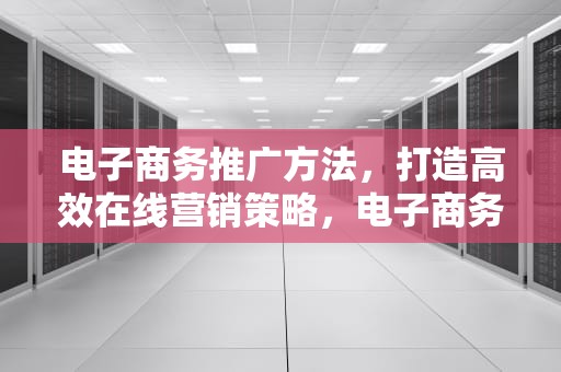 电子商务推广方法，打造高效在线营销策略，电子商务推广方法比较