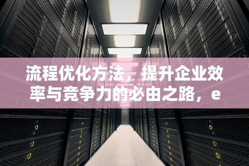 流程优化方法，提升企业效率与竞争力的必由之路，eseia流程优化方法