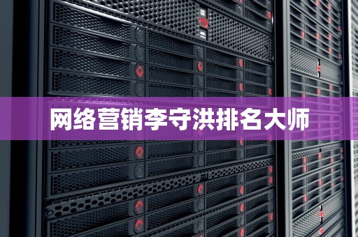 网络营销李守洪排名大师
