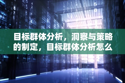 目标群体分析，洞察与策略的制定，目标群体分析怎么写