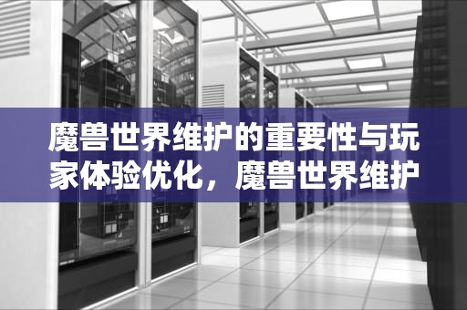 魔兽世界维护的重要性与玩家体验优化，魔兽世界维护时间公告在哪看