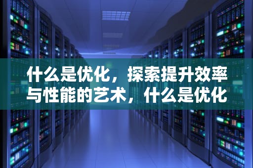 什么是优化，探索提升效率与性能的艺术，什么是优化绿松石