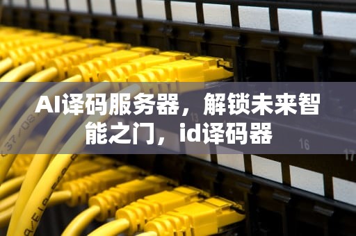 AI译码服务器，解锁未来智能之门，id译码器