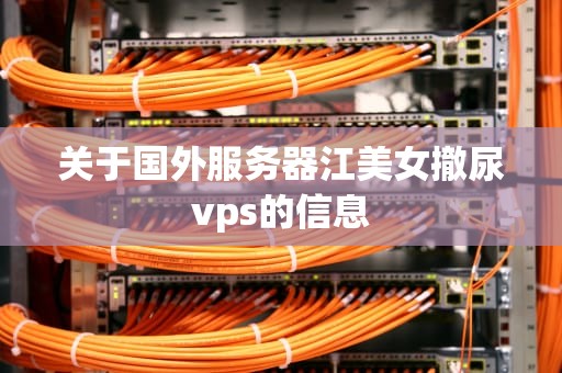 关于国外服务器江美女撤尿vps的信息