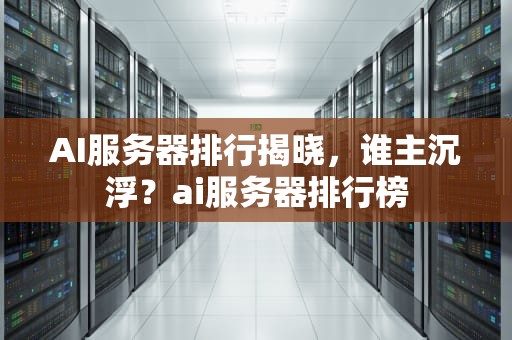AI服务器排行揭晓，谁主沉浮？ai服务器排行榜