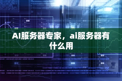 AI服务器专家，ai服务器有什么用