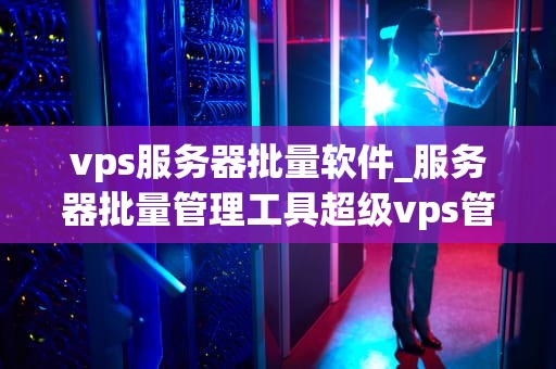 vps服务器批量软件_服务器批量管理工具超级vps管理器_VPS服务器批量管理软件的全面解析