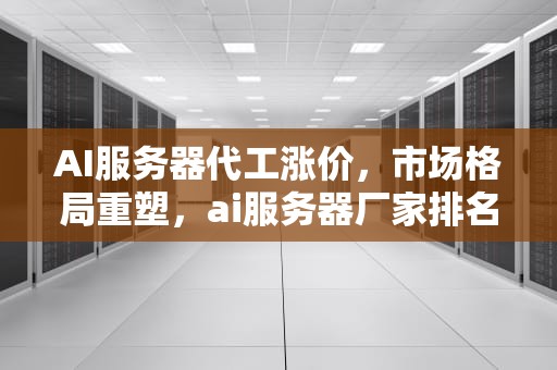 AI服务器代工涨价，市场格局重塑，ai服务器厂家排名