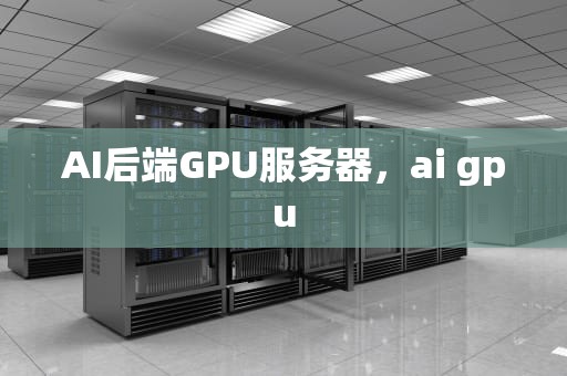 AI后端GPU服务器，ai gpu