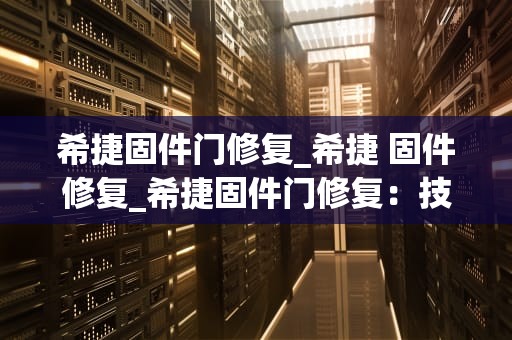 希捷固件门修复_希捷 固件修复_希捷固件门修复：技术解析与实践