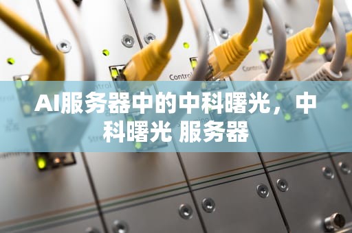 AI服务器中的中科曙光，中科曙光 服务器