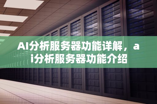 AI分析服务器功能详解，ai分析服务器功能介绍