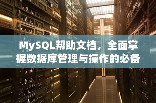 MySQL帮助文档，全面掌握数据库管理与操作的必备指南，mysql帮助文档在哪里查看