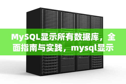 MySQL显示所有数据库，全面指南与实践，mysql显示所有数据库的命令