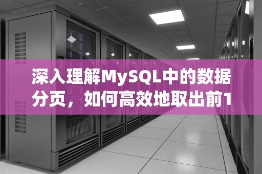 深入理解MySQL中的数据分页，如何高效地取出前10条记录，mysql取前10条数据