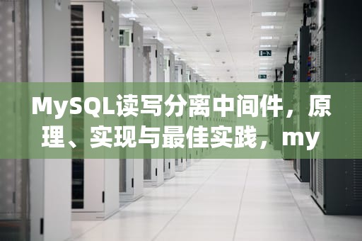 MySQL读写分离中间件，原理、实现与最佳实践，mysql读写分离方案