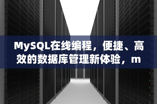 MySQL在线编程，便捷、高效的数据库管理新体验，mysql在线编程网站