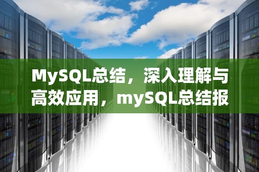 MySQL总结，深入理解与高效应用，mySQL总结报告