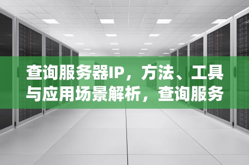 查询服务器IP，方法、工具与应用场景解析，查询服务器ip地址