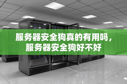 服务器安全狗真的有用吗，服务器安全狗好不好