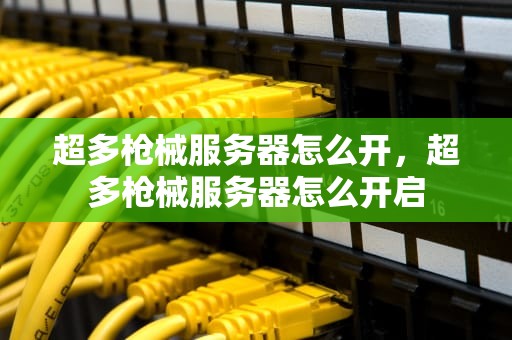 超多枪械服务器怎么开，超多枪械服务器怎么开启