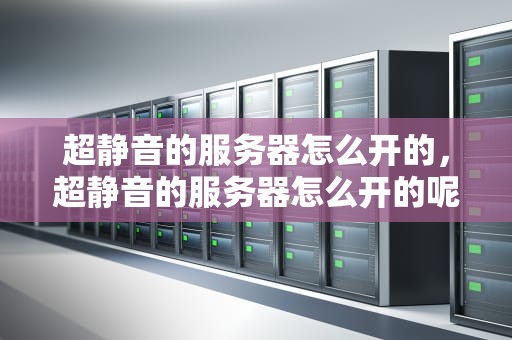 超静音的服务器怎么开的，超静音的服务器怎么开的呢