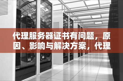 代理服务器证书有问题，原因、影响与解决方案，代理服务器证书有问题怎么办
