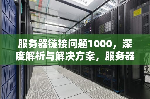 服务器链接问题1000，深度解析与解决方案，服务器链接问题怎么解决