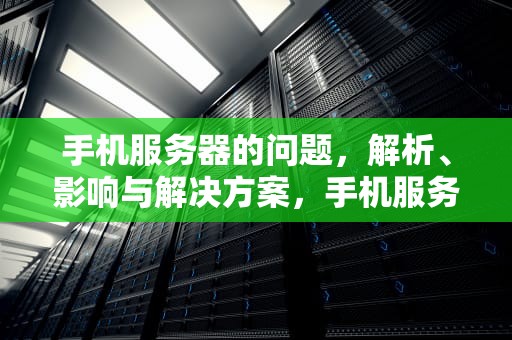 手机服务器的问题，解析、影响与解决方案，手机服务器的问题有哪些