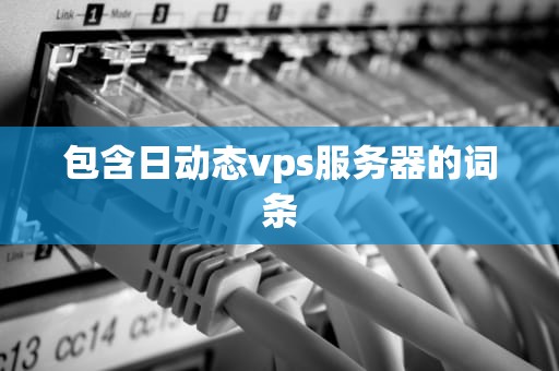 包含日动态vps服务器的词条