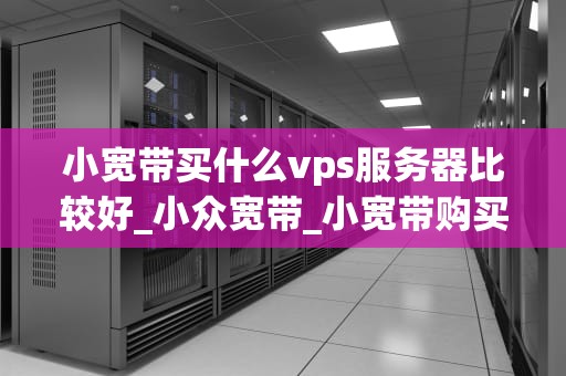 小宽带买什么vps服务器比较好_小众宽带_小宽带购买VPS服务器的全面指南