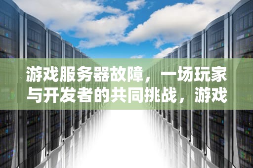 游戏服务器故障，一场玩家与开发者的共同挑战，游戏的服务器出问题怎么办