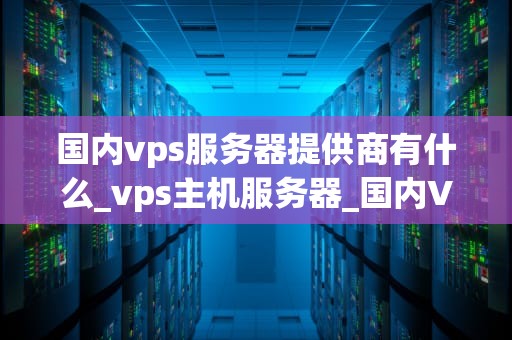 国内vps服务器提供商有什么_vps主机服务器_国内VPS服务器提供商的全面解析