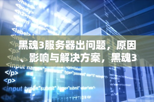 黑魂3服务器出问题，原因、影响与解决方案，黑魂3服务器出问题怎么办