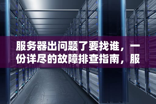 服务器出问题了要找谁，一份详尽的故障排查指南，服务器出问题了要找谁解决