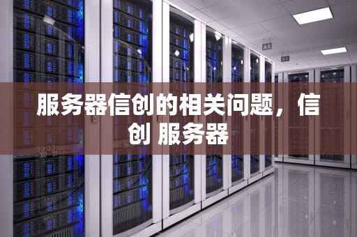 服务器信创的相关问题，信创 服务器