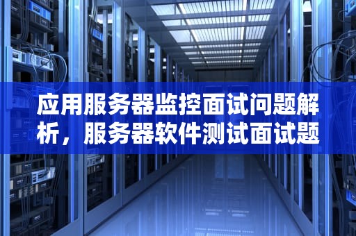 应用服务器监控面试问题解析，服务器软件测试面试题