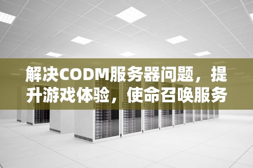 解决CODM服务器问题，提升游戏体验，使命召唤服务器错误