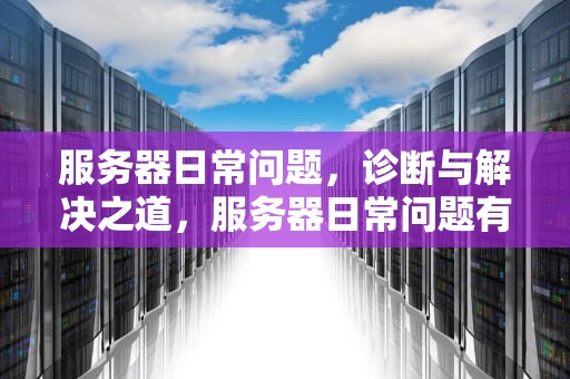 服务器日常问题，诊断与解决之道，服务器日常问题有哪些
