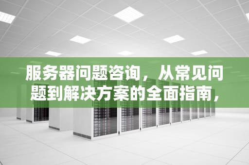 服务器问题咨询，从常见问题到解决方案的全面指南，服务器问题咨询哪个部门