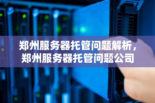 郑州服务器托管问题解析，郑州服务器托管问题公司