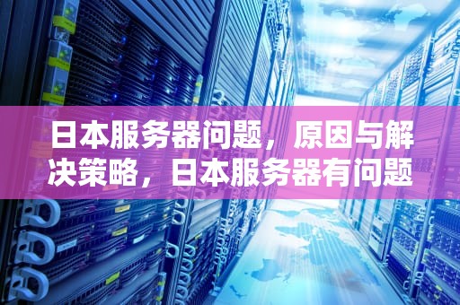 日本服务器问题，原因与解决策略，日本服务器有问题怎么解决