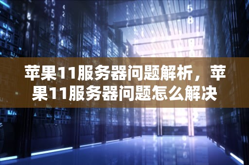 苹果11服务器问题解析，苹果11服务器问题怎么解决