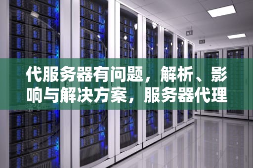 代服务器有问题，解析、影响与解决方案，服务器代理有问题