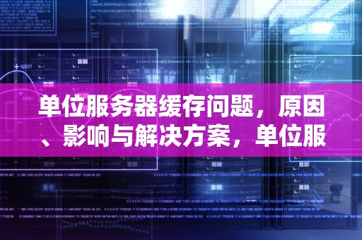 单位服务器缓存问题，原因、影响与解决方案，单位服务器缓存问题怎么解决
