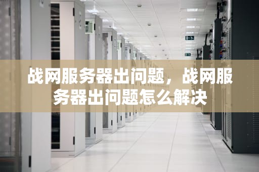 战网服务器出问题，战网服务器出问题怎么解决