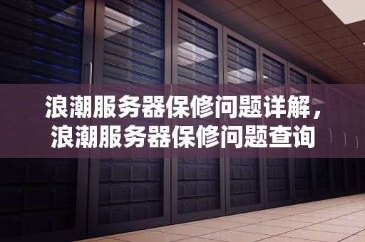 浪潮服务器保修问题详解，浪潮服务器保修问题查询