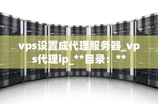 vps设置成代理服务器_vps代理ip_**目录：**