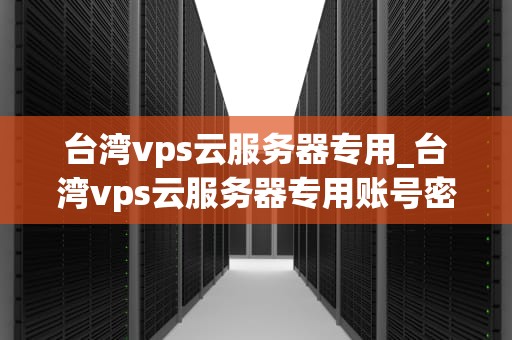 台湾vps云服务器专用_台湾vps云服务器专用账号密码_台湾VPS云服务器专用：助力企业高效运营