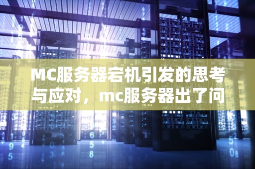 MC服务器宕机引发的思考与应对，mc服务器出了问题怎么办